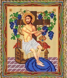 Набор для вышивания бисером СВБ-455 "Икона Иисуса Христа Виноградная лоза"